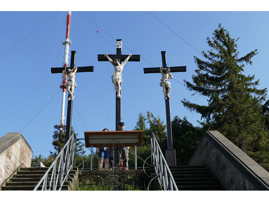 Sankt Crescentius on Tour in Ostheim und auf dem Kreuzberg (Foto: Karl-Franz Thiede)